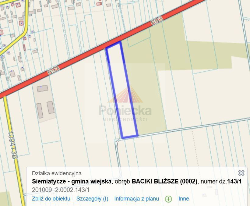 Działka Sprzedaż Baciki Bliższe 1
