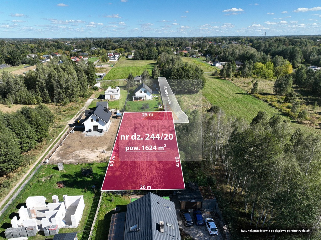 Działka Sprzedaż Jaktorów-Kolonia Kościuszki 1