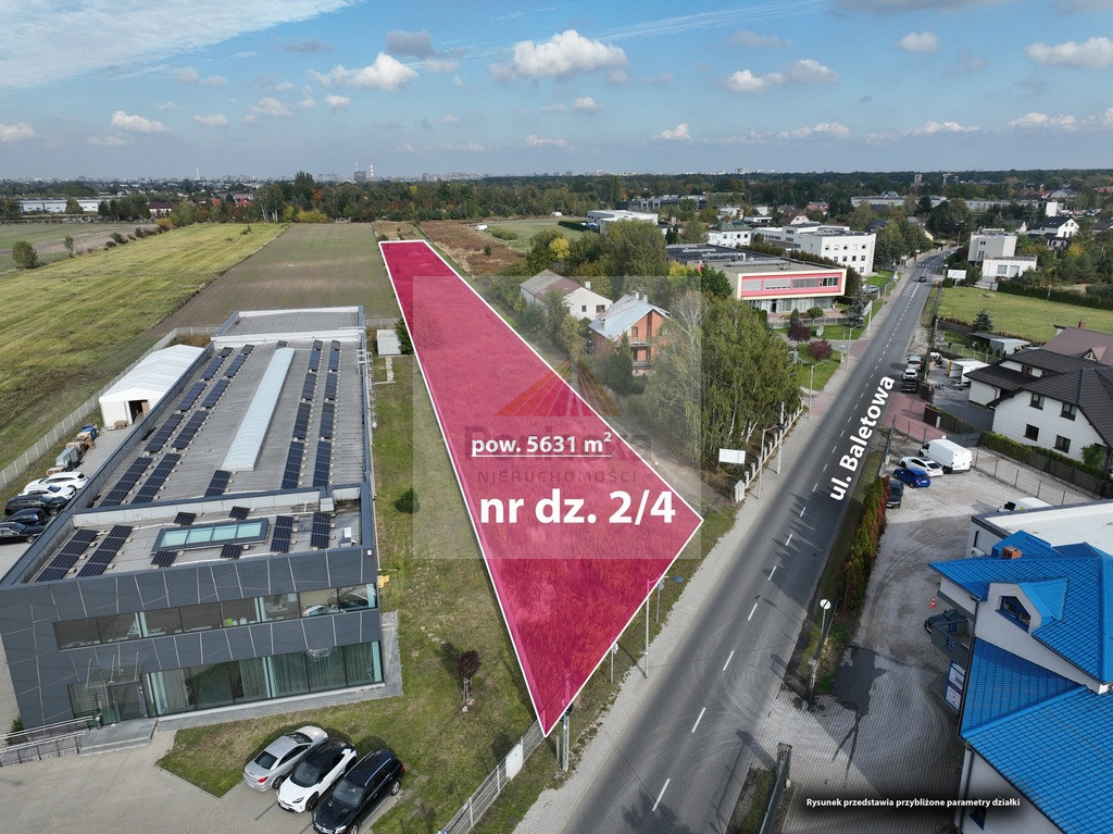 Działka Sprzedaż Warszawa Ursynów Baletowa 6