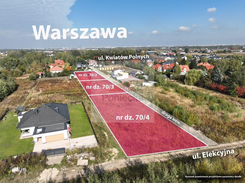 Działka Sprzedaż Dawidy Bankowe Kwiatów Polnych 2