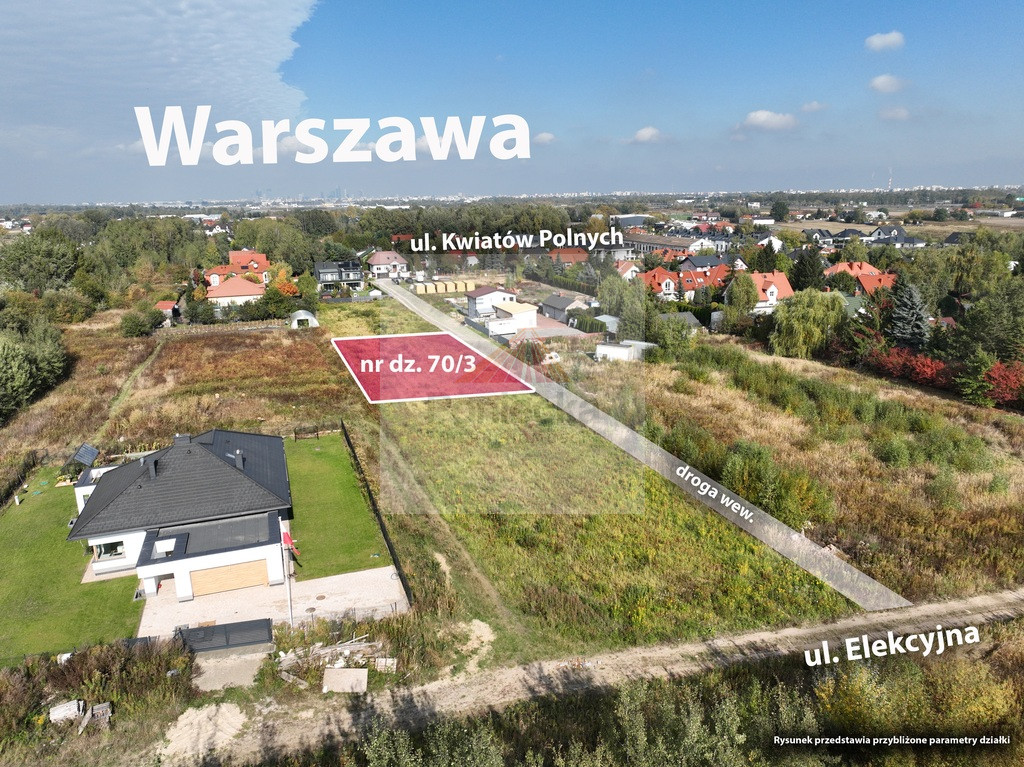 Działka Sprzedaż Dawidy Bankowe Kwiatów Polnych 19