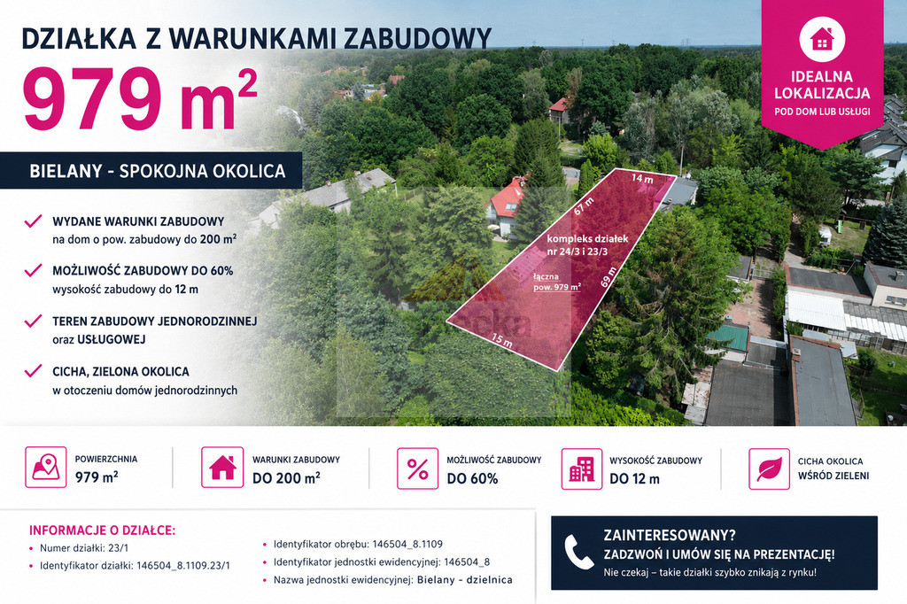 Działka Sprzedaż Warszawa Bielany Loteryjki 2